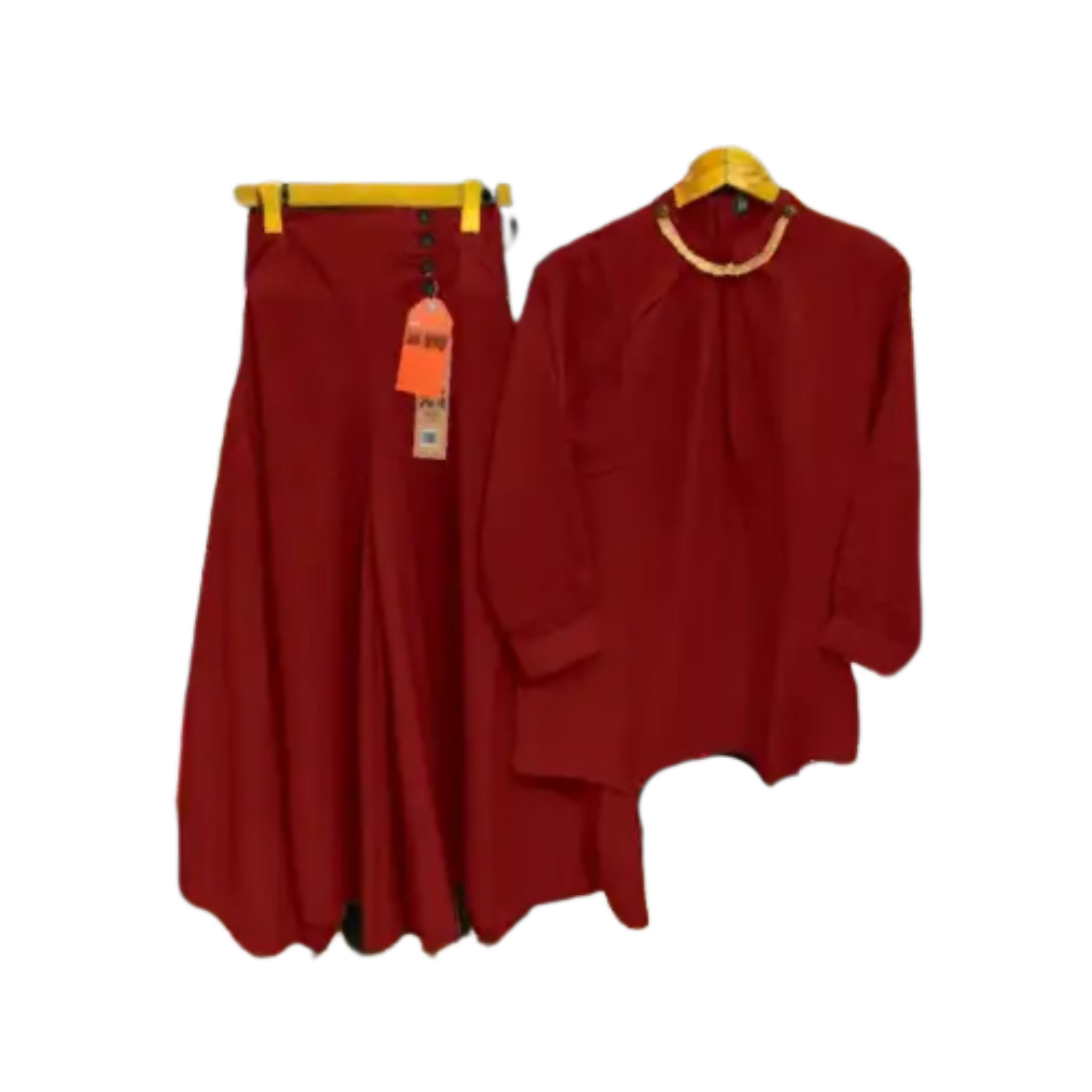 Top & Plazo, Elevate Your Style with Fashionable 2-Piece Outfits, for Girls'