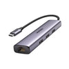 USB C Ethernet Hub, UGREEN 4-in-1 Gigabit Speed & Versatile Connectivity