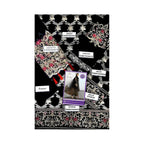 Unstitched Suit, Elegant Chiffon & Malai Ensemble, Zari Embroidery with Daman Patch