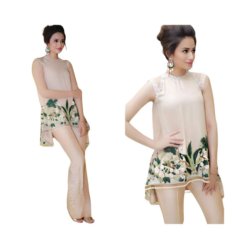 Unstitched Suit, Silk & Net Ensemble, Elegant Embroidery & Colorful Florals