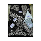 Unstitched Suit, Elegant Silk Net Ensemble & Zari Embroidery, for Women