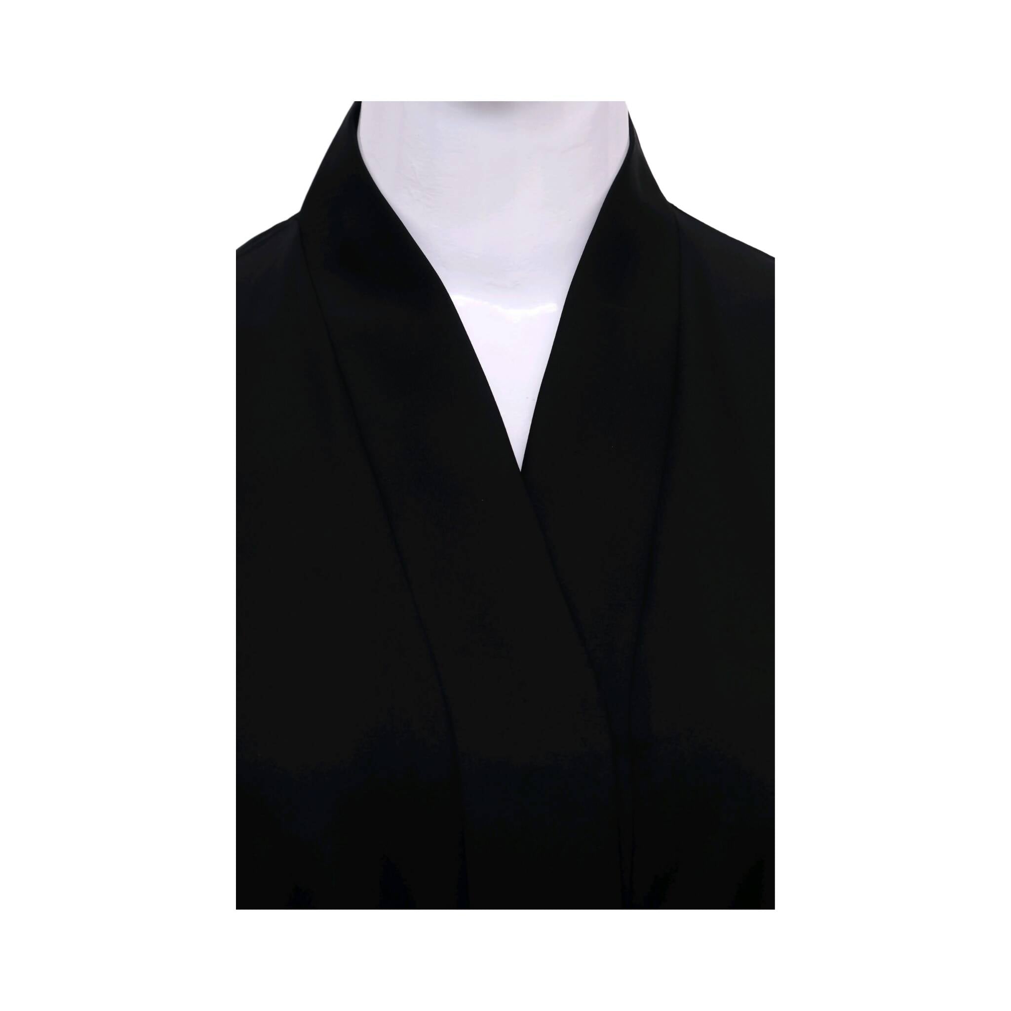 Abaya, Black Diamante with V Neckline - Size Small, for Women