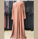 Abaya, Embroidery Along The Cuffs & Hemline, for Women