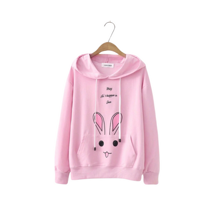 Hoodie, Warm Fleece & Stylish Comfort, In Pink Color, for Girls'