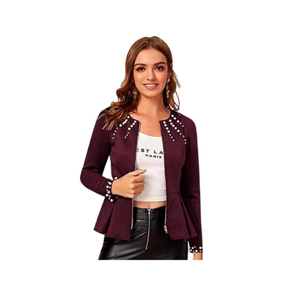 Jacket, Versatile Fleece Apparel & Front Zip, for Women