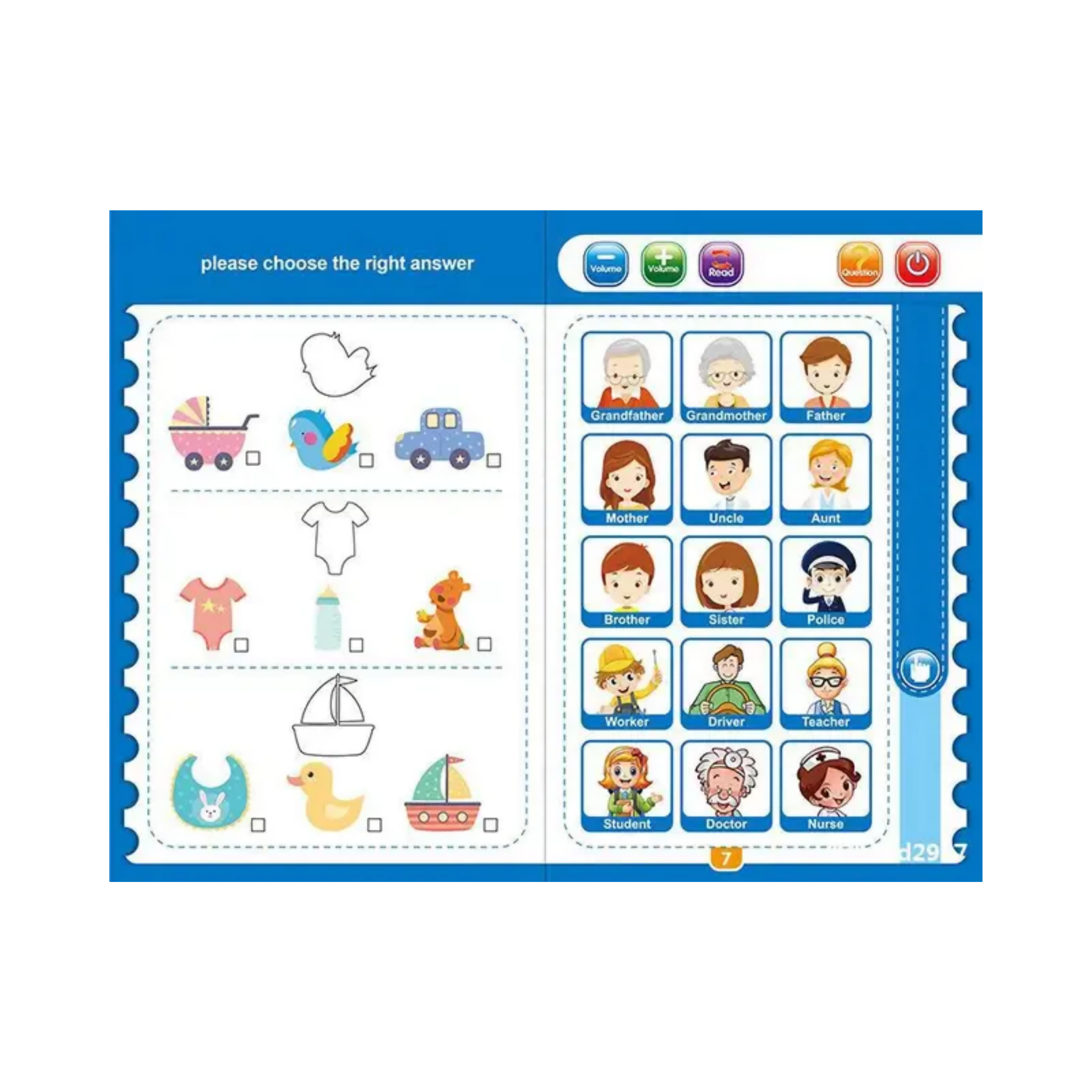 Learning Study Book, Explore Alphabets, Numbers, and More, for Kids'