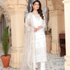 Suit, Semi-Stitched Crinkle Chiffon Ensemble with Embroidery & Hand Embellishments