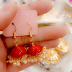 Earrings, Meena Jhumki with Pearl Drop, Traditional Elegance & Timeless Charm, for Women