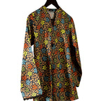 Khaddar Black Peplum, Charming Floral Print, Lace Detailing, Golden Accents