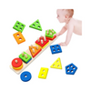 Toy, Colorful Wooden Stacker, Early Learning Shapes and Matching Game, for Kids'