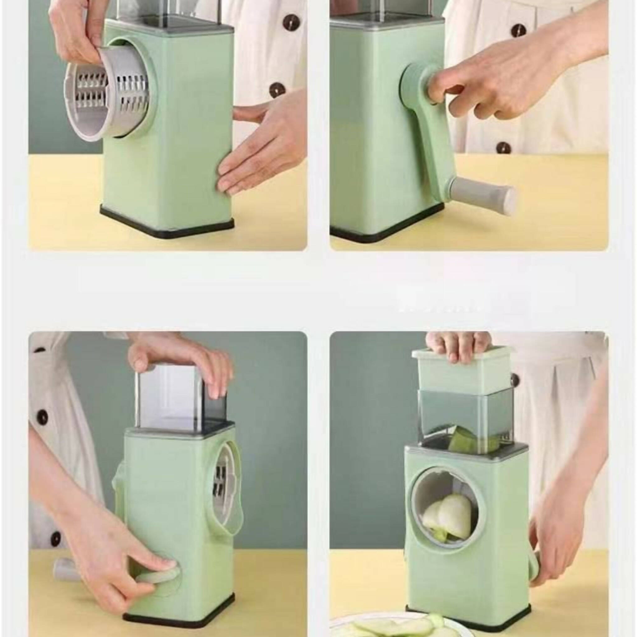 Veggie Slicer, Ultimate Manual Rotary, Slicer, Slice, Dice, and More!