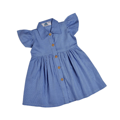 Frock, French Navy Blue, Cozy & Adorable Comfort, for Baby's