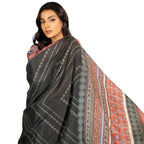 Ajrak-Print Ensemble, Cultural Elegance & Slub Khaddar Fabric, for Women