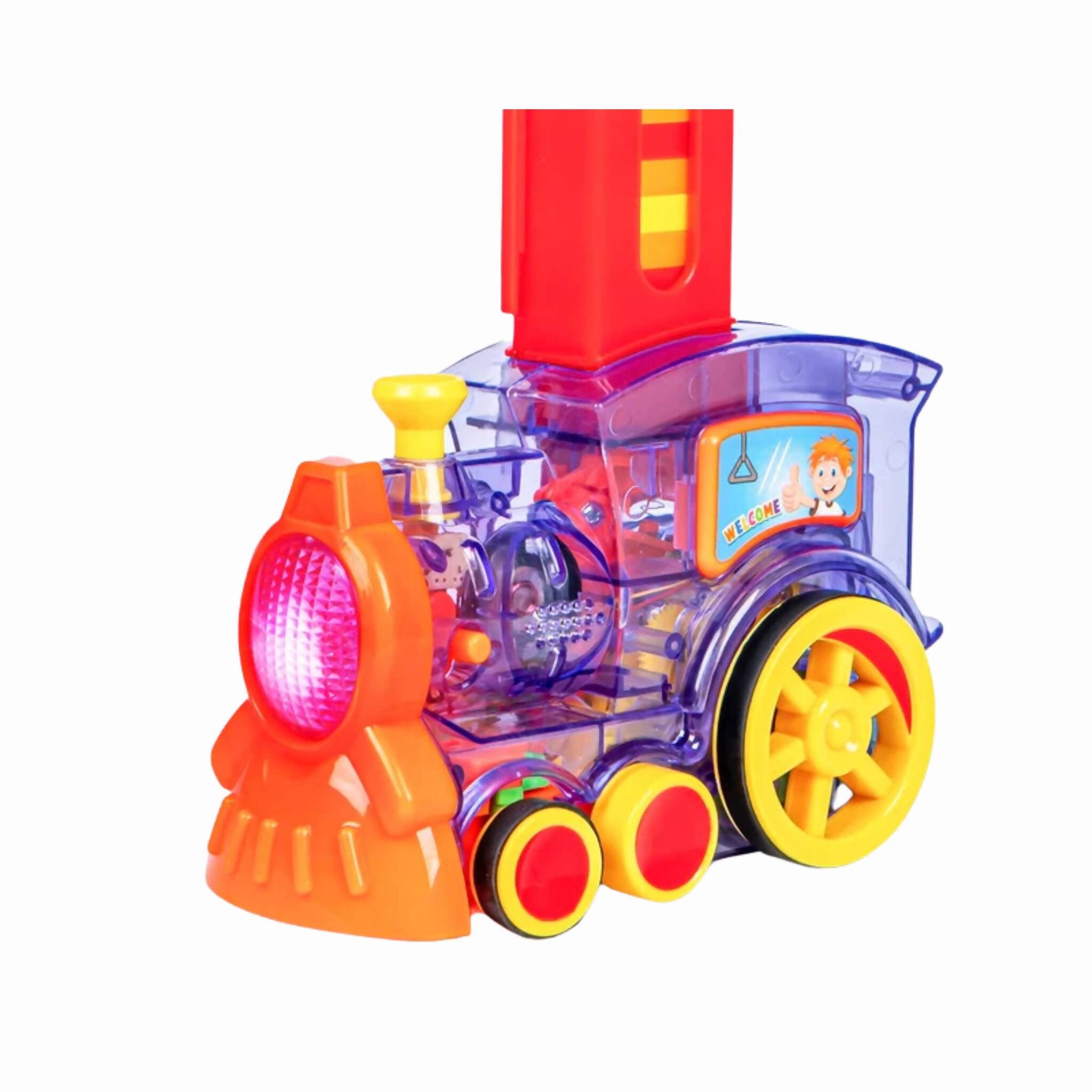 Domino Electric Train, Tumble Down Action with Lights & Sound