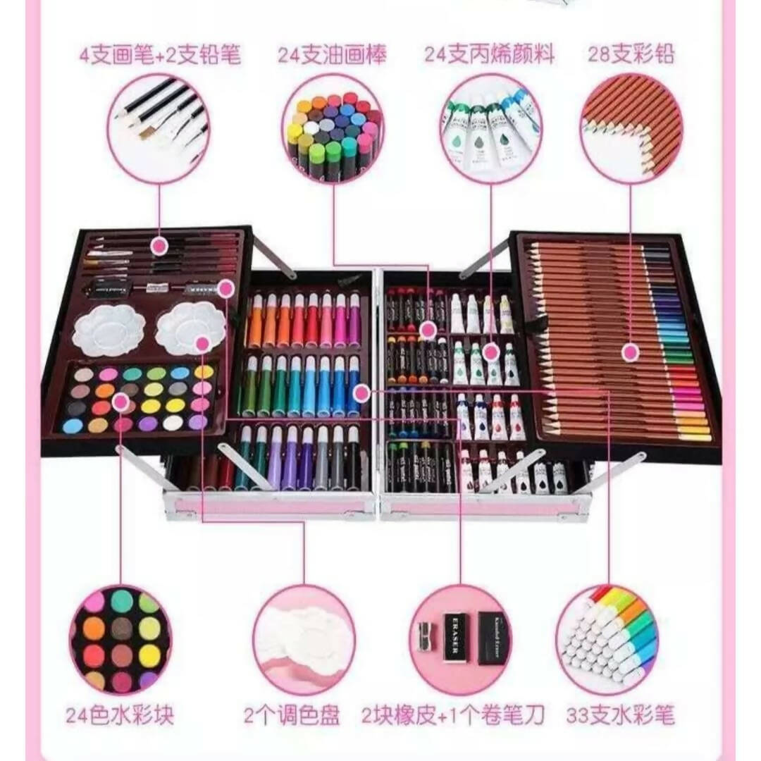 Art Case, Unleash Creativity, 145-Piece Art Set, for Kids & Beginners!