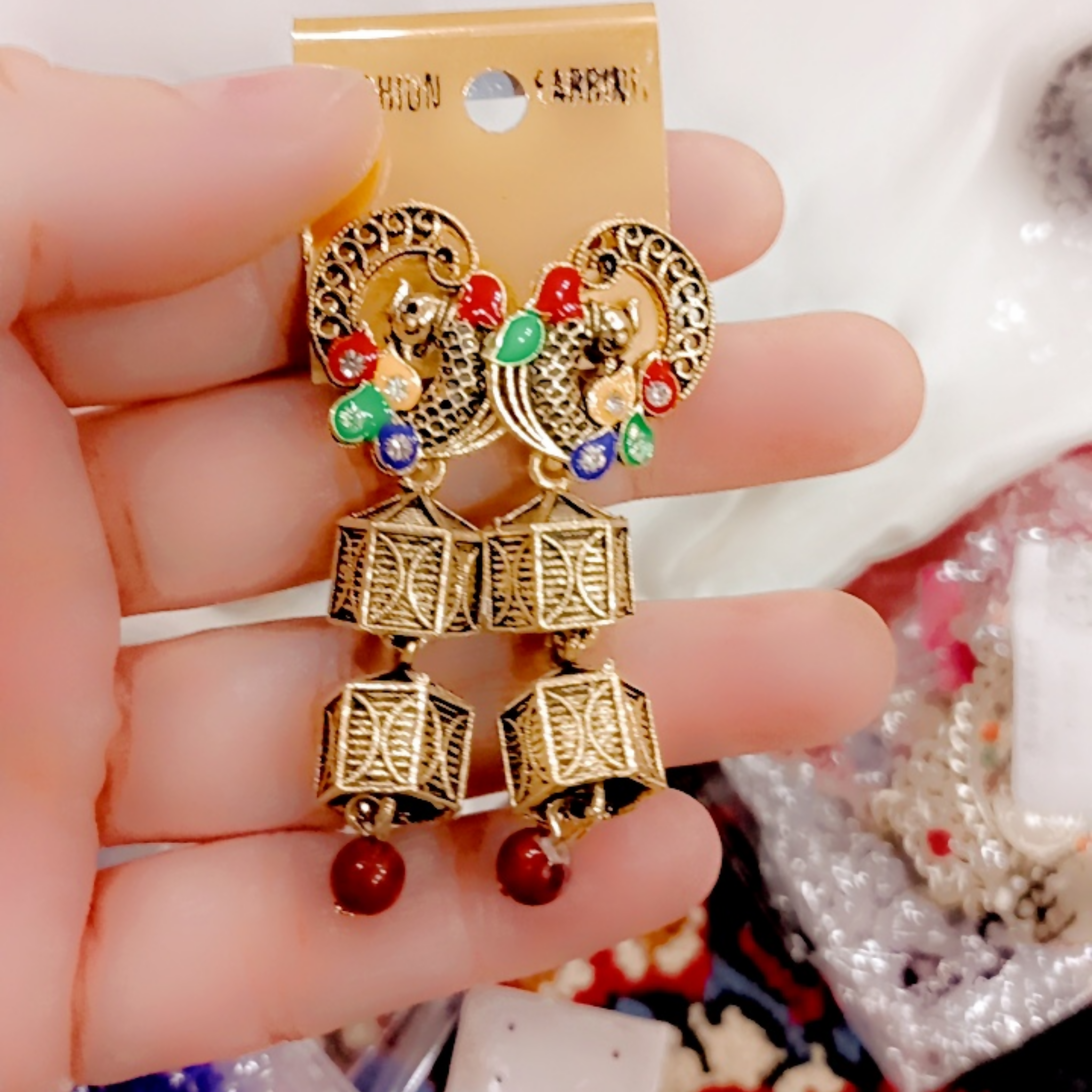 Earrings, Exquisite Indian Jhumki, Embracing Tradition & Elegance, for Women