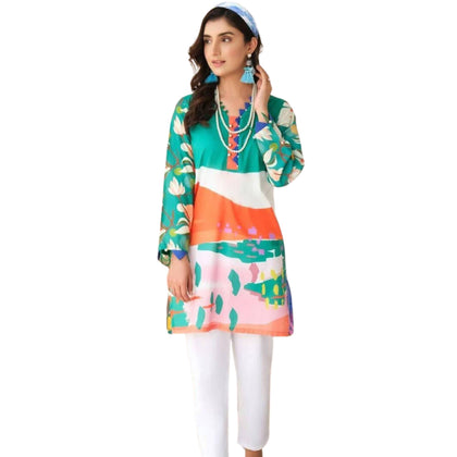 Kurti, Modern and Timeless White Lawn - Comfortable Fit, for Women