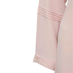 Abaya, Korean Georgette Ensemble with Pleating Details & Contrast Piping, for Women