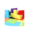 Puzzle Board, Wooden Tangram & Vibrant Tangram Fun, for Kids'