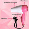 Hair Dryer, Efficient & Compact, 1000W Foldable