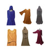 Abaya, Chiffon, with Double Layer Maxi Style for Women & Girl