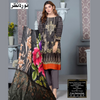 Unstitched Suit, Double Head Sequence with Matching Dupatta & Dyed Trouser, for Women