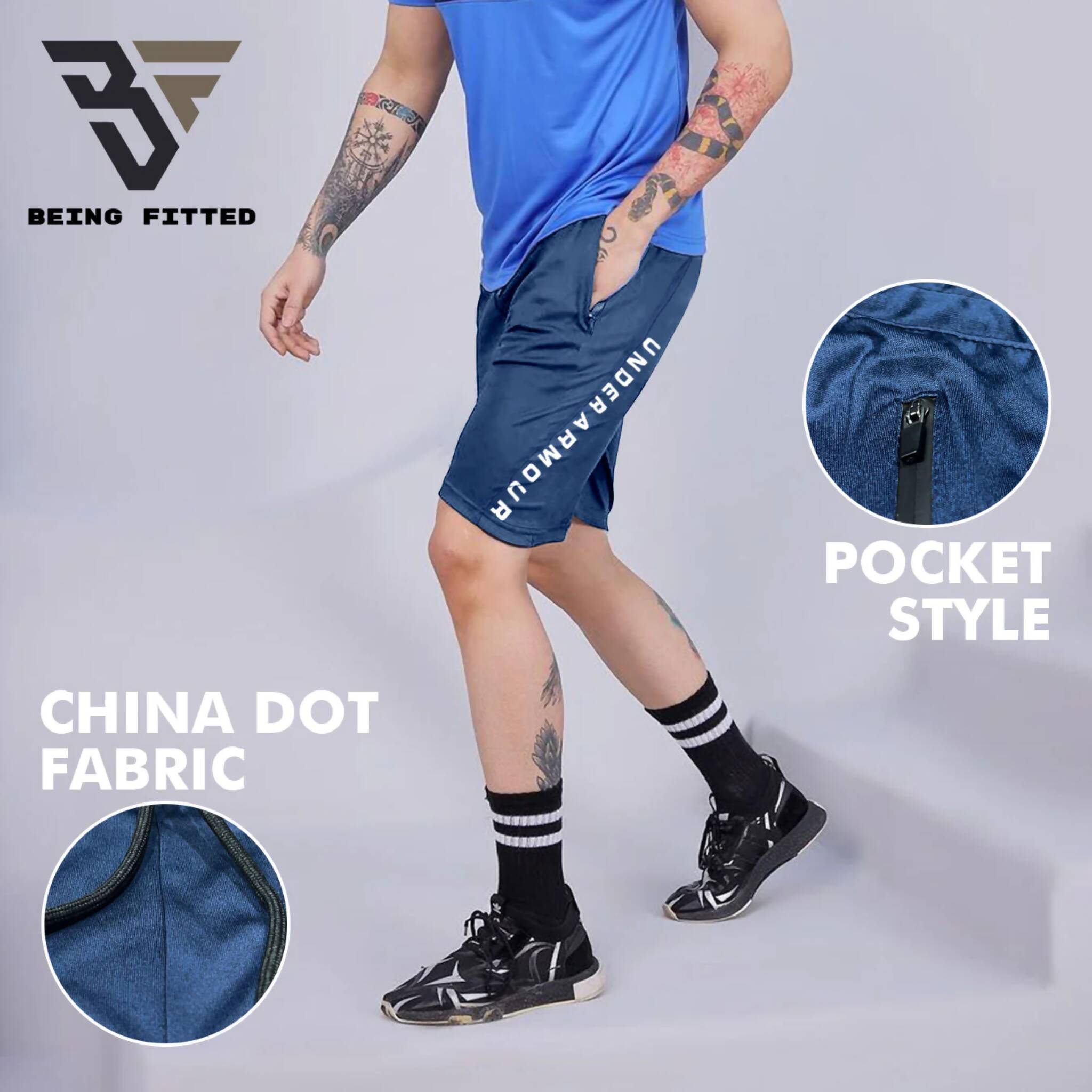 Shorts, Swiss Comfort Ultimate Style & Functionality in 3-Quarter, for Men