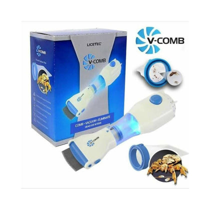 Anti Lice Machine, LICETEC V Comb, Chemical-Free Treatment, for Kids & Adults