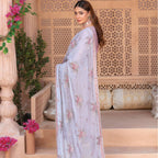 Semi-Stitched Crinkle Chiffon Ensemble