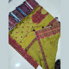 Unstitched Suit, Chic Paper Cotton 2pcs Set with 4-Side Palla Dupatta, for Women