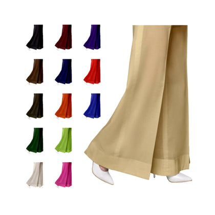 Trousers, Cotton, Simple & Bell Bottom, for Women