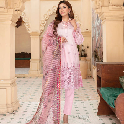 Unstitched Suit, Lawn Karandi Ensemble, Elevate Your Style with Pakistani Elegance, for Women