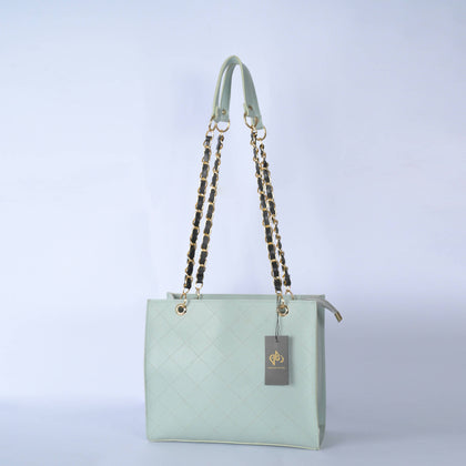 Handbag - Pastel, Style with Function, PU Leather Chain Party Bag, for Women