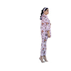 Suit, Timeless Floral Elegance, Chic Two-Piece Viscose Lawn Ensemble