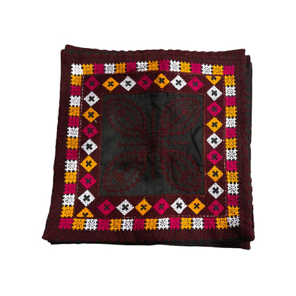 Sofa Cushion Covers, Handmade Ari Work & Sindhi Art, Set of 5 (12x12 inches)