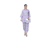Suit, Chic and Elegant Two-Piece Lilac Viscose Lawn Shirt & Trouser Set
