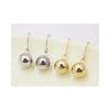 Earrings, Stainless Steel Silver Ball Drop, for Women & Girls