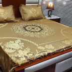 Bed Sheet, Luxurious Lace Plush Set by Amigo Home Textiles
