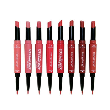 Velvet Lipstick Plus Lip liner, Versatile Beauty with High Pigmentation - Pack of 8