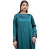 Suit, Contemporary Chic Two-Piece Silk Suit with 3D Flower Embroidery, for Women