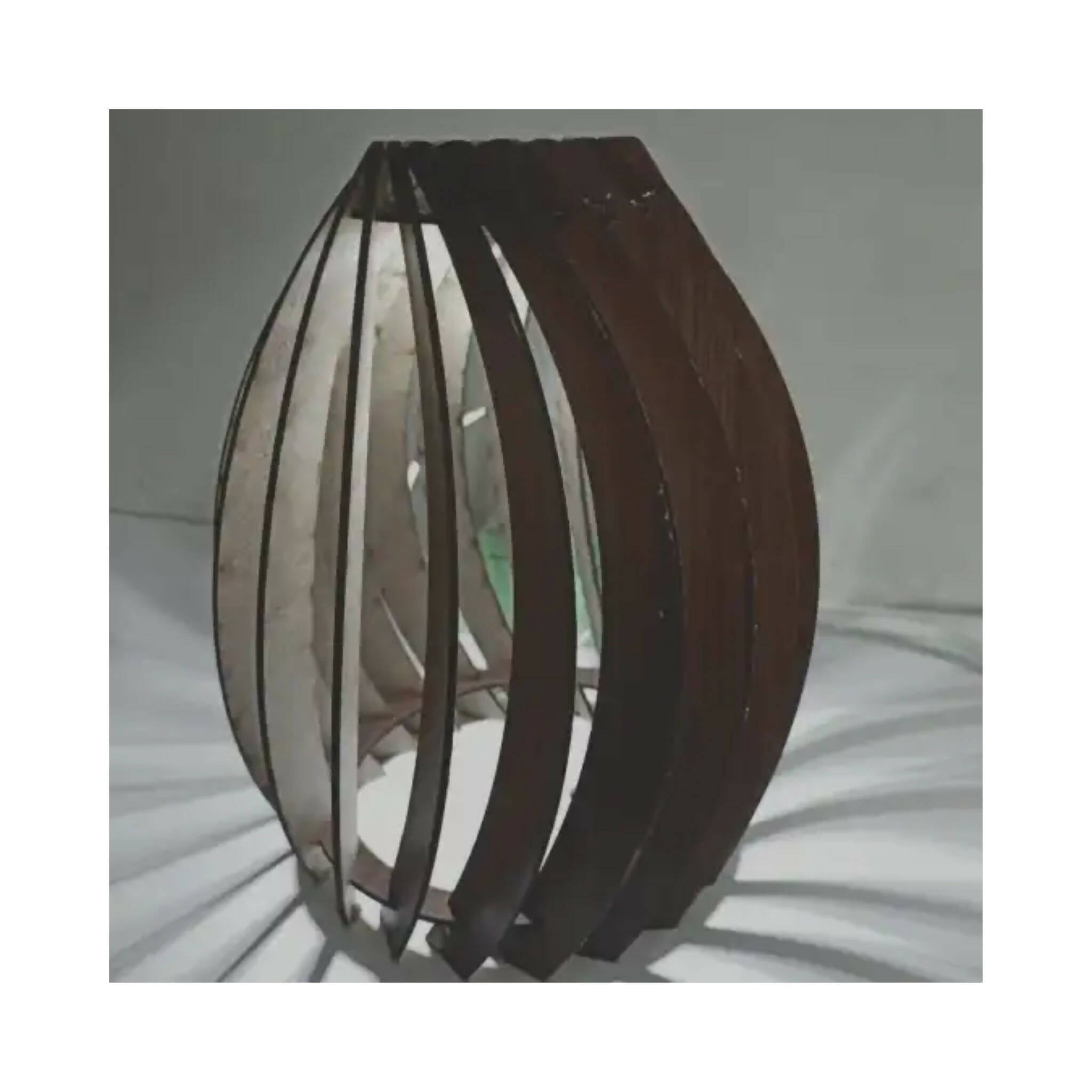 Wooden lamp, for Side Table with Light