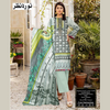 Unstitched Suit, Double Head Sequence with Matching Dupatta & Dyed Trouser, for Women