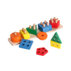 Toy, Colorful Wooden Stacker, Early Learning Shapes and Matching Game, for Kids'