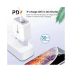 USB Charger Adapter, Quick Charge 3.0, iPhone & Mobile Phones - 20W