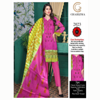 Unstitched Suit, Classic Kasturi Lawn with Sequence Embroidery, for Women