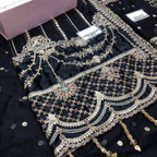 Wedding Saree, Opulent Designer & Luxury in Pure Chiffon, for Ladies