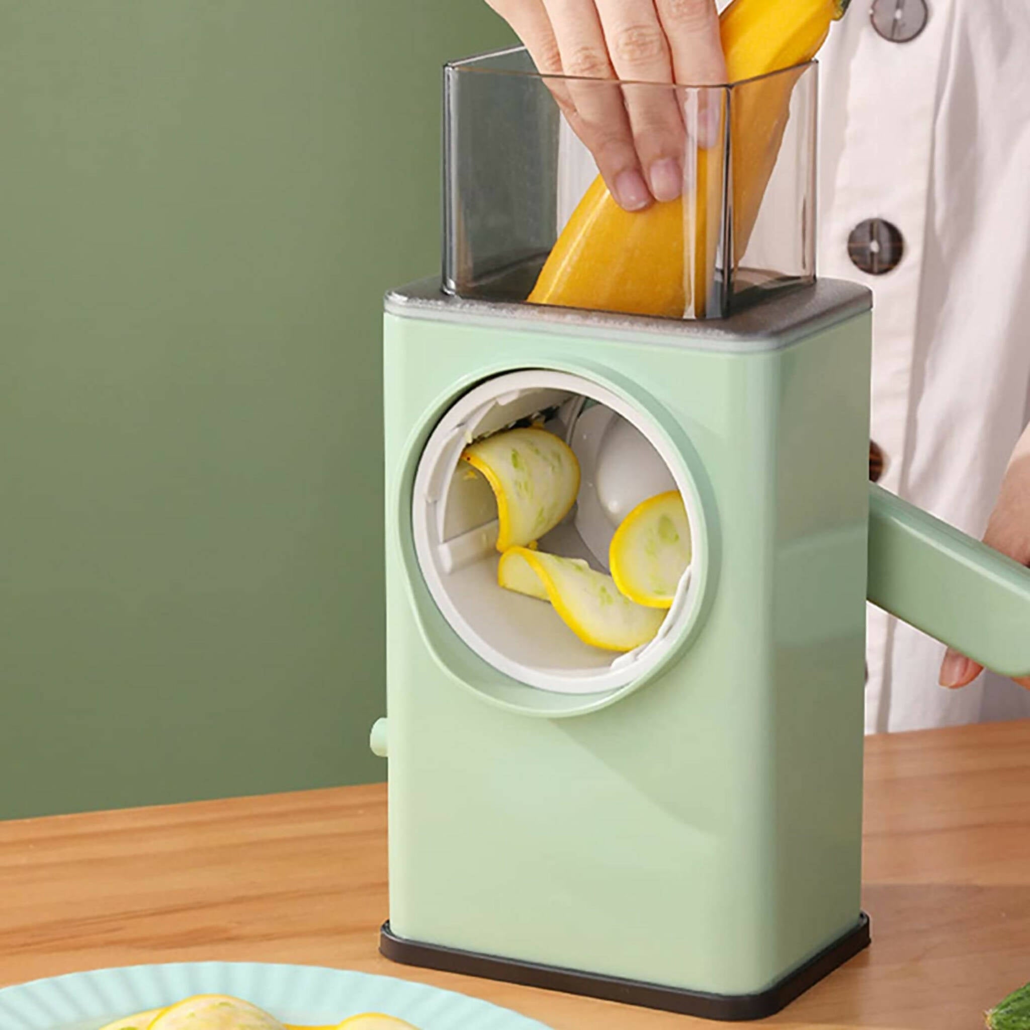 Veggie Slicer, Ultimate Manual Rotary, Slicer, Slice, Dice, and More!