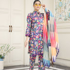Unstitched Suit, 3-Piece Printed Lawn & Chic Contemporary Elegance, for Women