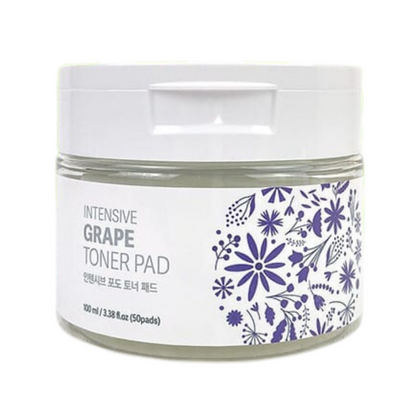 Intensive Grape Toner Pad, Soothe & Hydrate, for Radiant Skin!