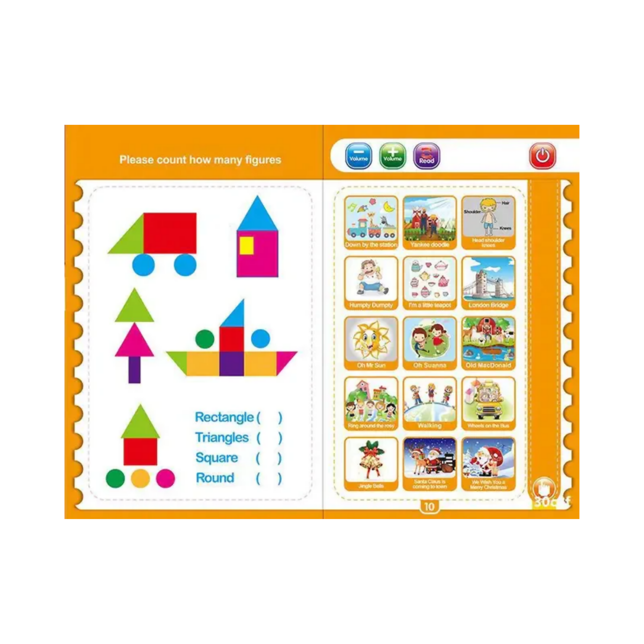Learning Study Book, Explore Alphabets, Numbers, and More, for Kids'